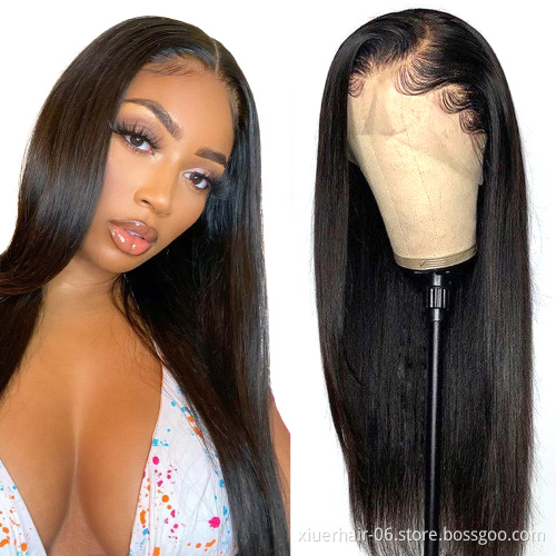 Cheap Peruvian 100% Cuticle Alligned Virgin 30 Inch Curly Deep Wave  Hd Lace Front Half Blonde 613 Human Hair Wigs With Frontal